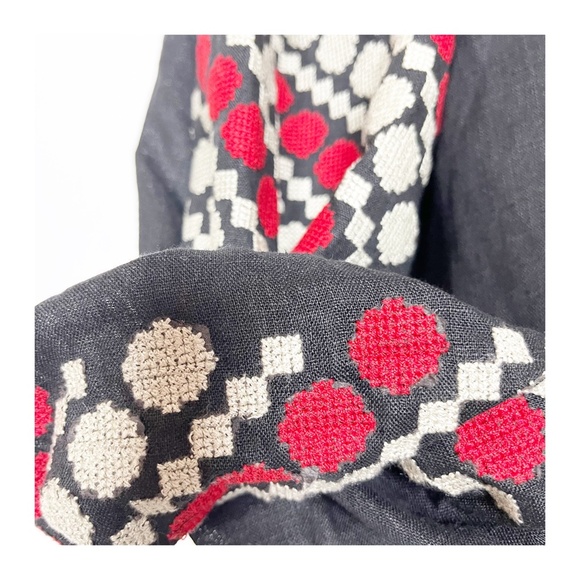 Etnodim Vyshyvanka Dress Linen Black Red White Ethnic Ukrainian RARE - Picture 10 of 12